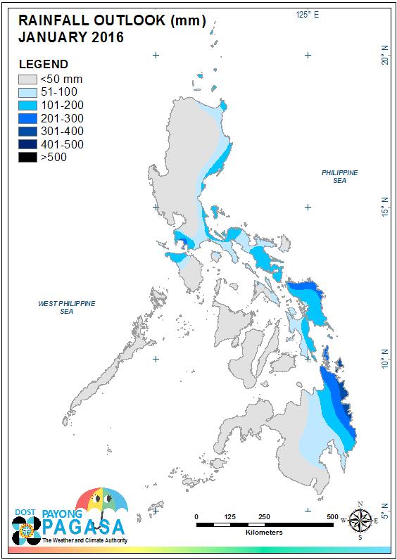 Monthly Rainfall Forecast Normal (mm)