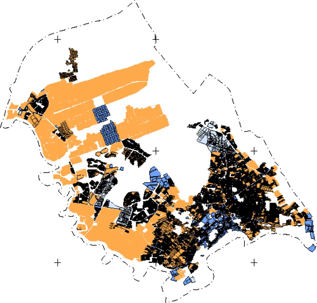 Modeling Un-authorized Land Use Sprawl 585000 590000 171 595000 N 430000 430000 425000 425000 420000 420000 585000 590000 595000 Legend: Fig. 4. Projected un-authorized land use sprawl for residential, commercial and industrial in Kuantan in 2015 Table 5.