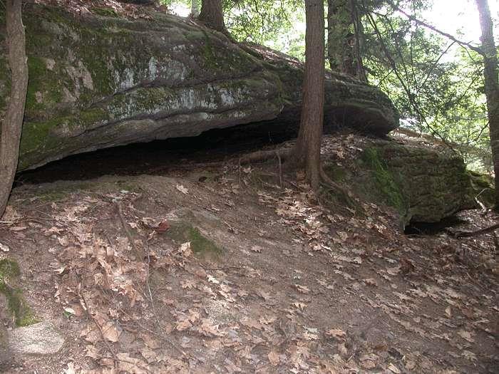 Metamorphic Rocks At a few places on Bradbury Mountain, metamorphic rocks are found within the granite and pegmatite.