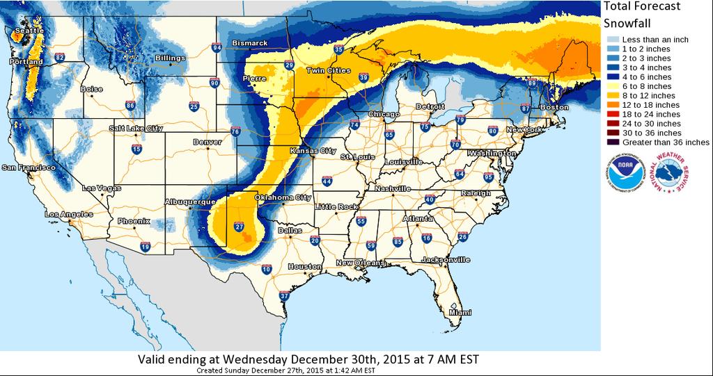 Snowfall Forecast http://w2.