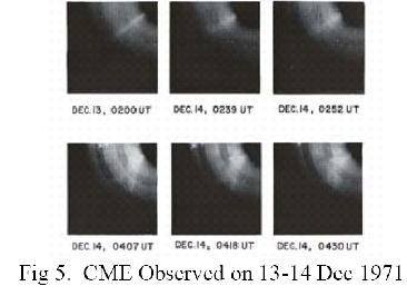 0. The First CME was detected by OSO-7 in 1971 1971.12.14: US-Navy OSO-7 (Orbiting Solar Obs.