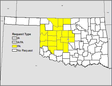 Major Disaster Declaration Oklahoma FEMA-4247-DR-OK Major Disaster Declaration was declared on December 29, 2015, for the State of Oklahoma For Severe Winter Storms, Ice