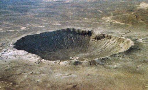 Classic simple meteorite impact crater ~50 m impactor Ni-Fe about 10 Megatons Meteorite mostly vaporized Barringer