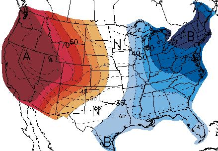 6 10 Day Weather Information Commentary: Tuesday s 6 10 day temperature outlook for March 17 th 21 st shows a huge warm up with the most above normal in the West stretching into the Western Plains.