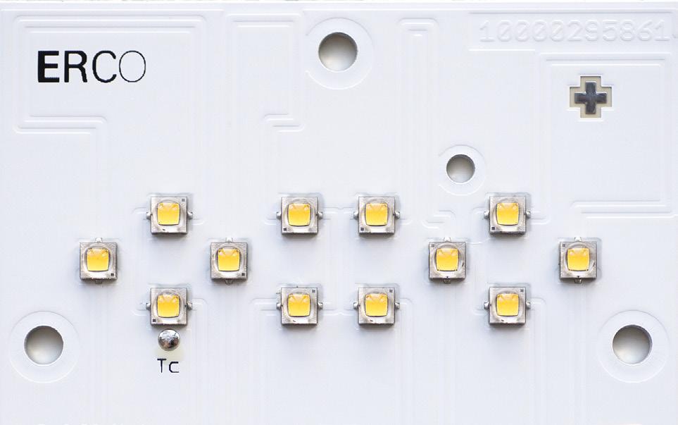Technical data ERCO uses the same High-power or Mid-power LEDs for the entire product range.