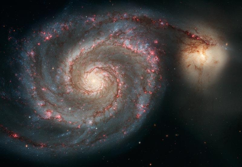 Example: M51 Note location of O-B stars A114: