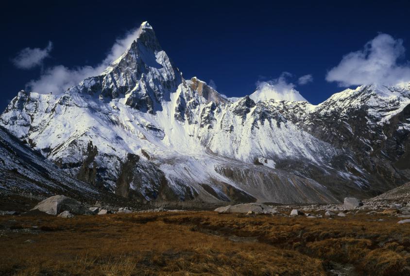 The highest mountain in the Himalayan Mountain Range is Mt Everest, which is 8 848 metres tall (29 030