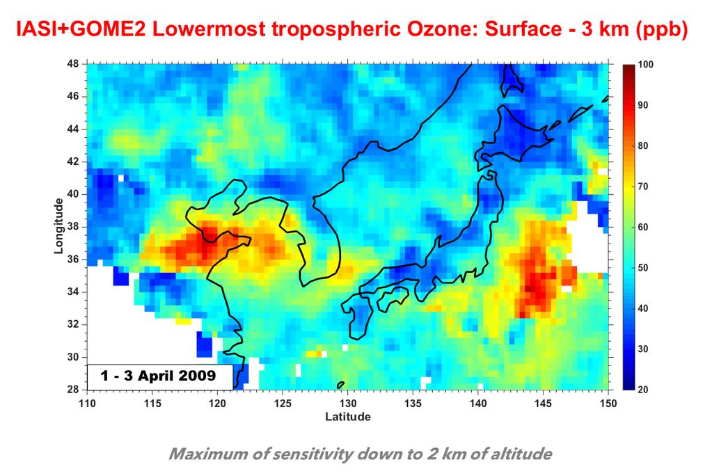 Conclusions and perspective Good reliability of IASI observations for lower tropospheric ozone Multivariables analysis to identify the natural vs anthropogenic contribution to lower