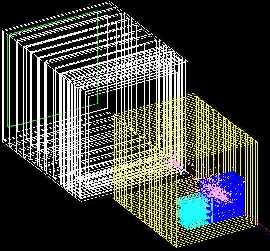Simulation TCMT GEANT4 used for all simulations various hadronic models tested ECAL AHCAL ECAL VFE electronics geometry of all detectors and beam instrumentation implemented in MOKKA digitization