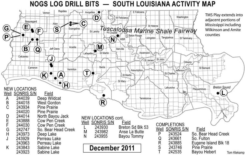 In Cameron Parish, Hilcorp will drill an 18,000 test in Deep Lake Field, (H), on the northwest flank of the field, in Sec. 7, 16S-3W.