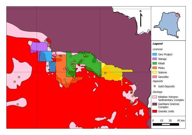 signed JV agreement for 51% of Moku licences bordering Giro to the east Similar style mineralisation and structural setting to