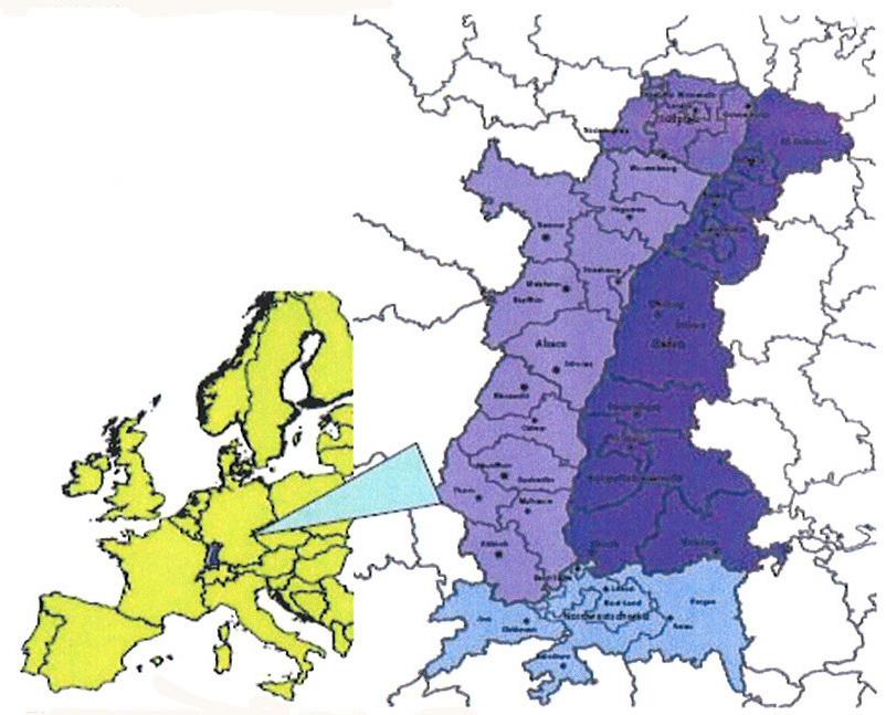 EUROPOS SÀJUNGA: RAIDOS AKTUALIJOS EUROPEAN UNION: DEVELOPMENTAL ISSUES Figure 1. Tri-national Upper Rhine Region 16.7% Swiss (Basle and Northwest Switzerland).