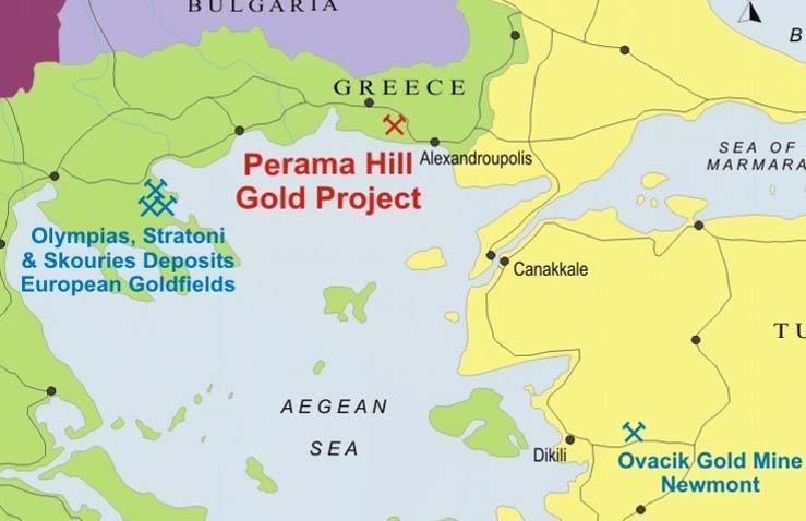 Study area 3D Geomodels Deposit scale - North-East Chalkidiki peninsula 1)Mavres Petres, 2) Olympias, 3) Skouries - Western Thrace 4) Perama, 5)