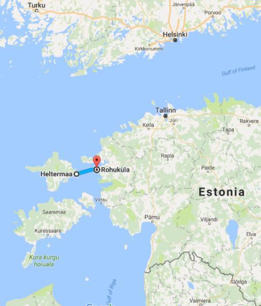 P e r t u r b e d f e r r y c o n n e c t i o n t o t h e E s t o n i a n i s l a n d H i i u m a a Extremely long lasting low sea level in Oct 2016 in eastern Baltic Sea Problems with the ferry