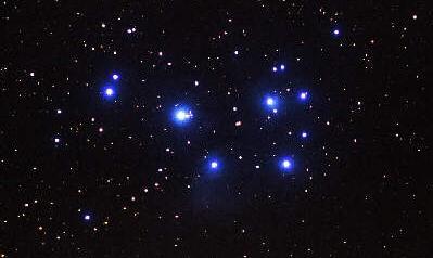 Messier 45 (M45) the Pleiades (Seven Sisters) THE SOLAR SYSTEM THIS MONTH MERCURY rises over the eastern horizon at 06:15 and may be seen at the beginning of this month.