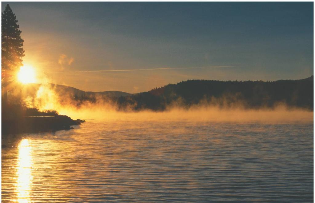 Evaporation Fog During the early morning of a sunny winter day, water surface temperature