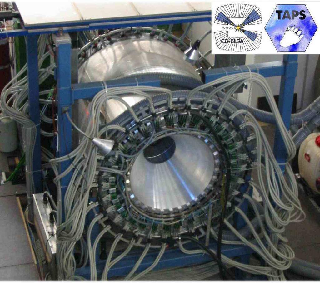 Crystal Barrel at ELSA: Bonn, Germany Optimized for neutral-particle final states 4π Calorimeter (Crystal Barrel + TAPS)