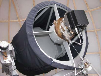 Fig. 7. Telescopes adjusting the method of GEO region survey: new 60 cm S-600 (FOV is 2 ) in Andrushivka and upgraded (FOV enlarged up to 1.