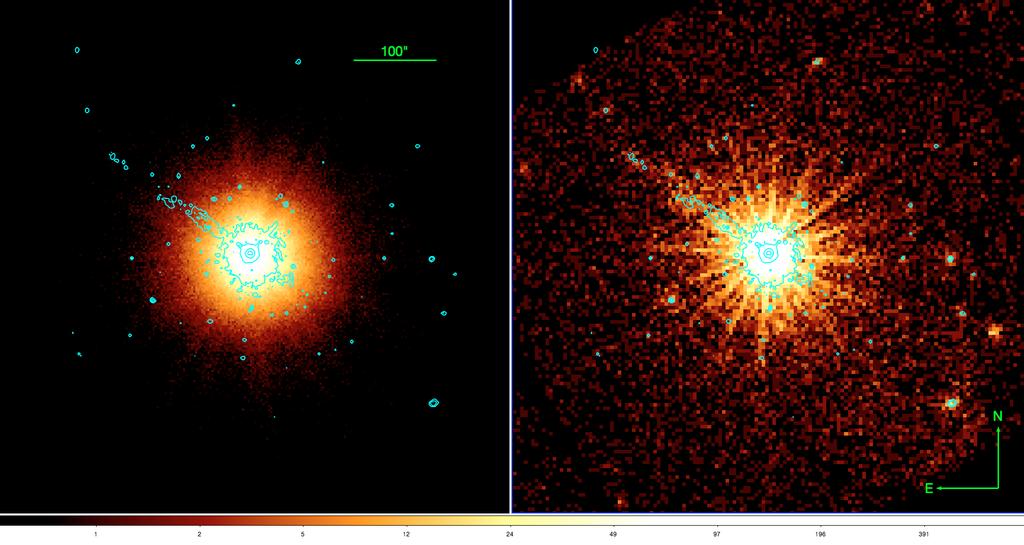 Centaurus A Chandra X-ray jet NuSTAR >3 kev XMM MOS 1 <
