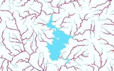 input) Blue: RAPID river network NHDPlus (or HydroSHEDS) Quite