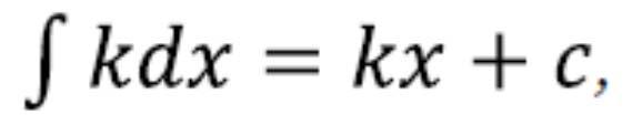 Basic Integration Rule where k is a constant for x > 0 This definition means that
