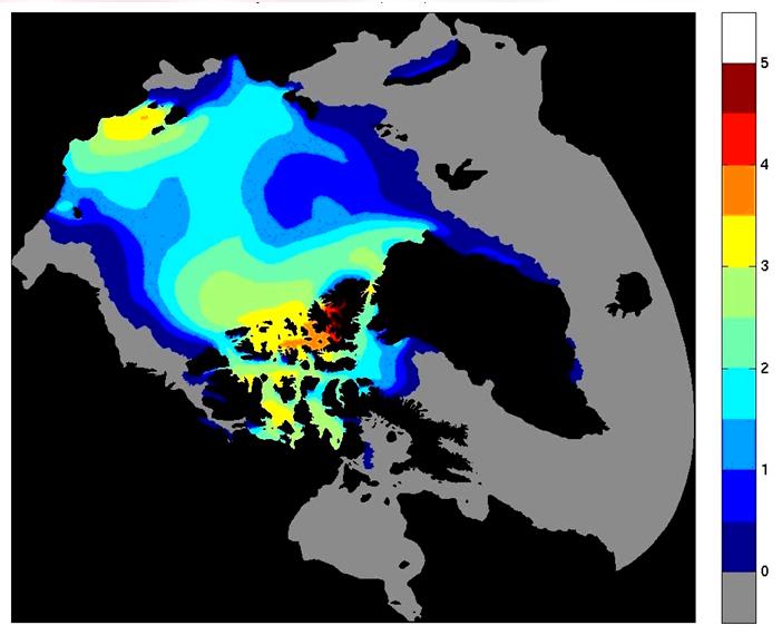 Ice concentrations Oceanography Terwisscha van Scheltinga, Myers & Pietrzak, A finite element sea ice model