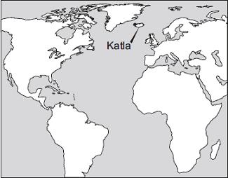 (b) Iceland has many volcanoes. Scientists are monitoring a volcano in Iceland, called Katla. There has been an increase in the number of small earthquakes (tremors) around Katla.
