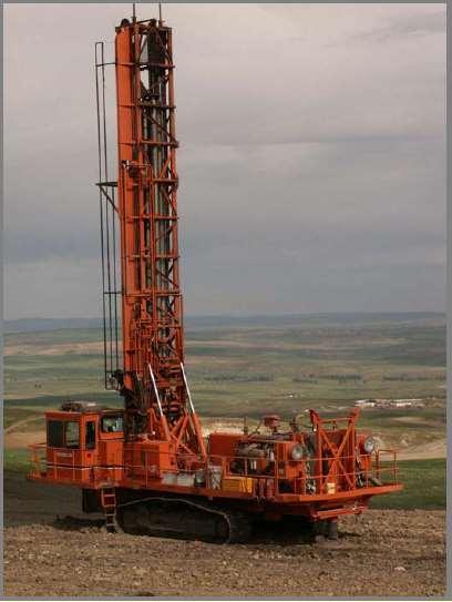 - Rotary drilling with blade bit or roller-cone bit, in this case the bit attacks the rock with energy supplied to it by a rotating drill stem.