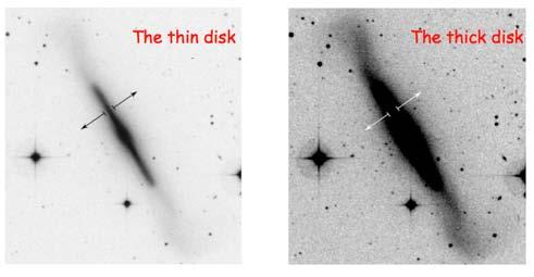 Thick disks formation mechanisms Turbulent gas-rich clouds at high redshift (e.g., Bournaud et al. 2009) - seen at high redshift Gas-rich mergers (Brook et al.