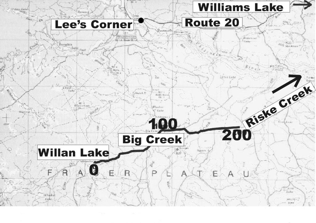 The location of the profile was chosen to cross a significant gravity low centered near Big Creek that was observed on the Canadian Hunter regional gravity survey. Figure 2.