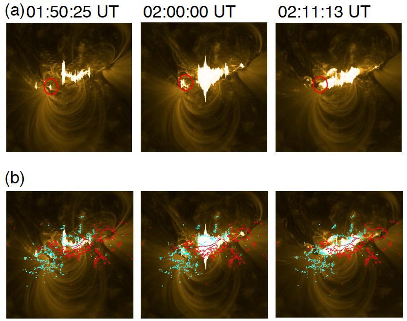 23 Fig. 6. (a) EUV images with 171 Å taken by AIA/SDO during the X2.