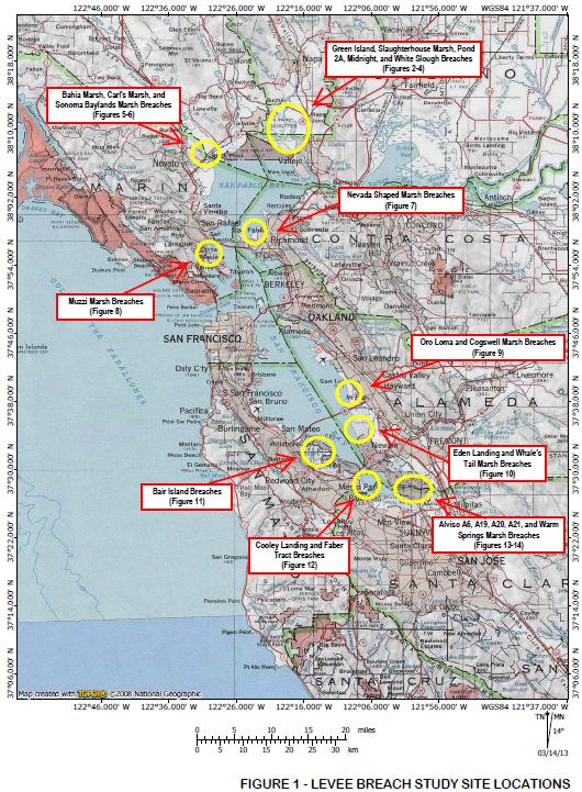 Study Sites 67 Breach Locations Compiled from literature review, interviews, satellite reconnaissance Restoration Levee Breach Site General Study Site Location Number of Levee Breaches Evaluated in