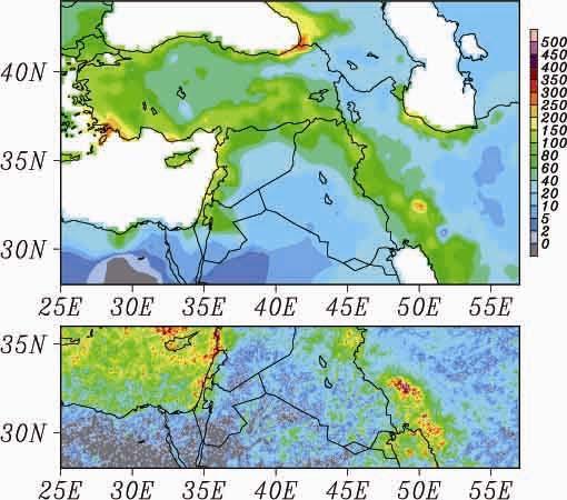 Middle East version and model validation mm/mon mm/day Rain gauge-based