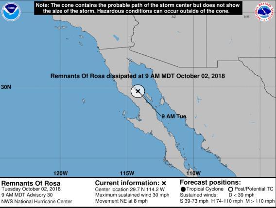 Tropical Outlook Eastern Pacific Remn