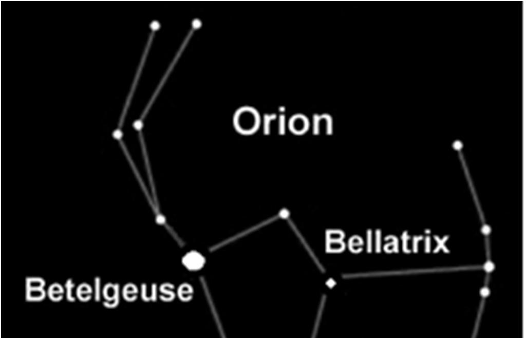 Use the diagrams below to answer the following questions: 11.) What star in Orion releases the most light? Alnilam 12.