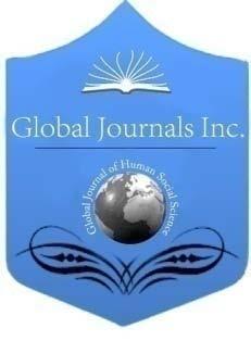 Global Journal of HUMANSOCIAL SCIENCE: B Geography, GeoSciences, Environmental Science & Disaster Management Volume 16 Issue 2 Version 1.