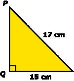 Item #: 13 ID: KDS0602476 In the right triangle shown, what is the value of PQ?