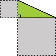 Item #: 3 ID: KDS0608563 Squares are constructed on the legs of a right triangle, as pictured.