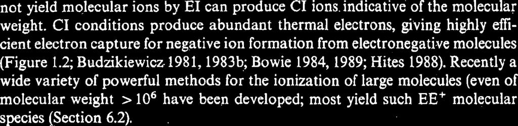 2; Budzikiewicz 1981,1983b; Bowie 1984, 1989; Hites 1988).