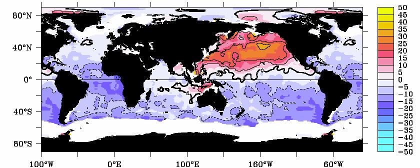 North Pacific This isopycnal surface is at the depth of the NPIW (North Pacific Intermediate Water), which forms in the Sea of Okhotsk and "mixed water region" between the Kuroshio and Oyashio