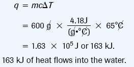 q < 0 exothermic q = 0 no exchange of thermal energy q > 0 endothermic Since energy cannot be destroyed, the total thermal energy of the system and its surroundings remains constant.