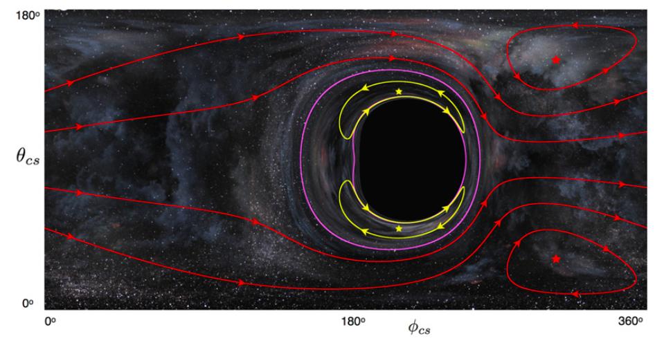 Lensing by a Spinning Black Hole Image trajectory