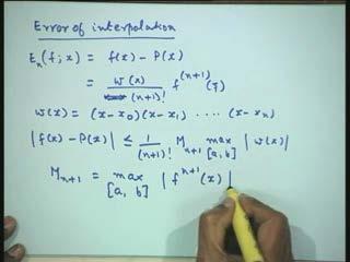 Numerical Methods and Computation Prof. S.R.K. Iyengar Department of Mathematics Indian Institute of Technology Delhi Lecture No - 27 Interpolation and Approximation (Continued.