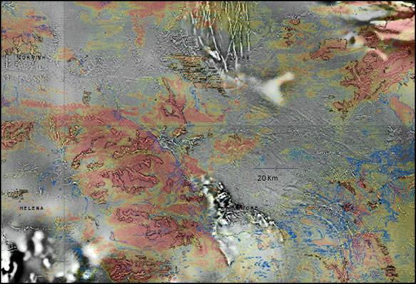 Landsat AGSO ratio (30 45 cm deep) Images: Radiometric Uranium on