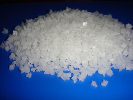 Although sodium chloride crystals have a cubic shape, other ionic compounds form crystals with different regular patterns.