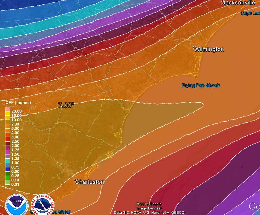 Potential Rainfall Amounts ***Life threatening flooding possible*** possible 7.00 5.00 4.00 3.