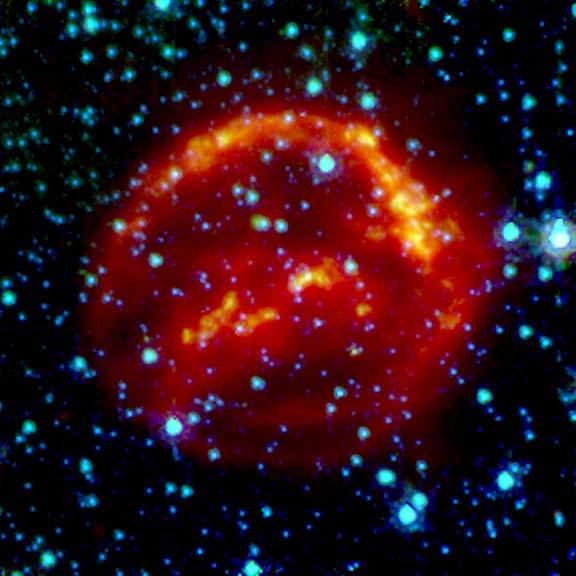 Shock heated circumstellar and interstellar dust