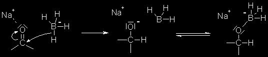 Closer look at borohydride reductions B- bond is much
