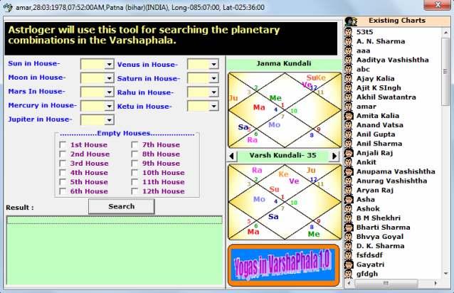 However we have designed this software keeping all such factors in the mind, we have provided this tool for learned astrologers.