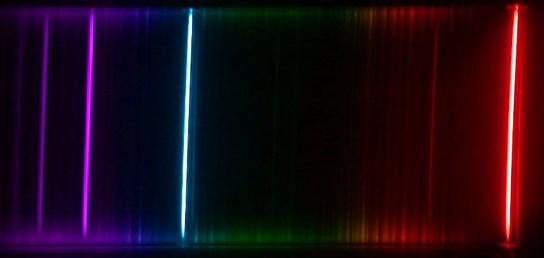 Continuous vs Discrete This is a continuous spectrum of colors: all colors are present.